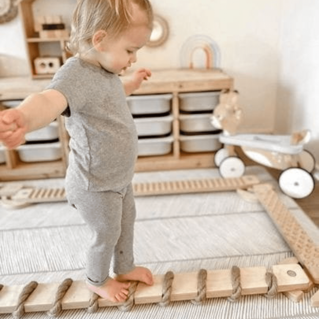 Poutre d’Équilibre TipiToo® en Corde de Jute | Motricidade Tinitto – Fabrication européenne