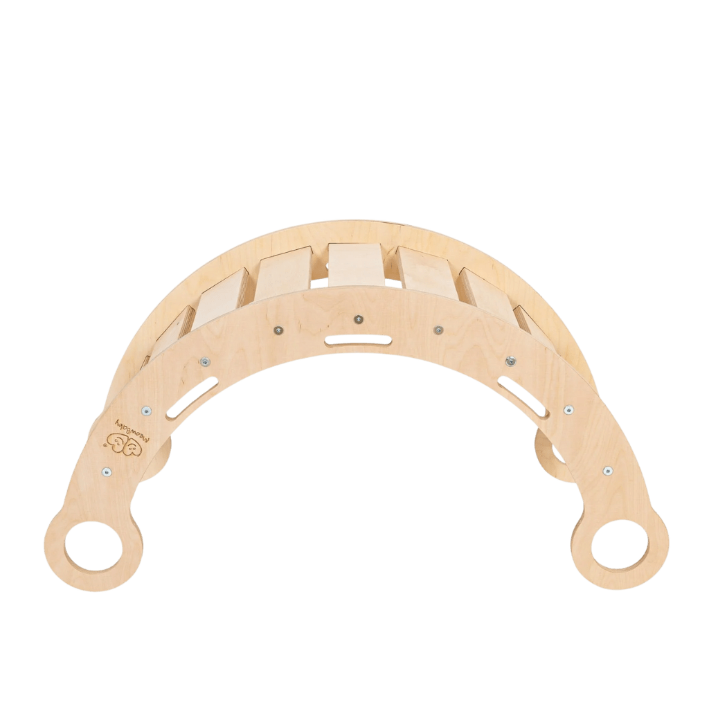 Snug Rocker for Kids - Naturel avec coussin beige en | Motricidade Tinitto – Fabrication européenne