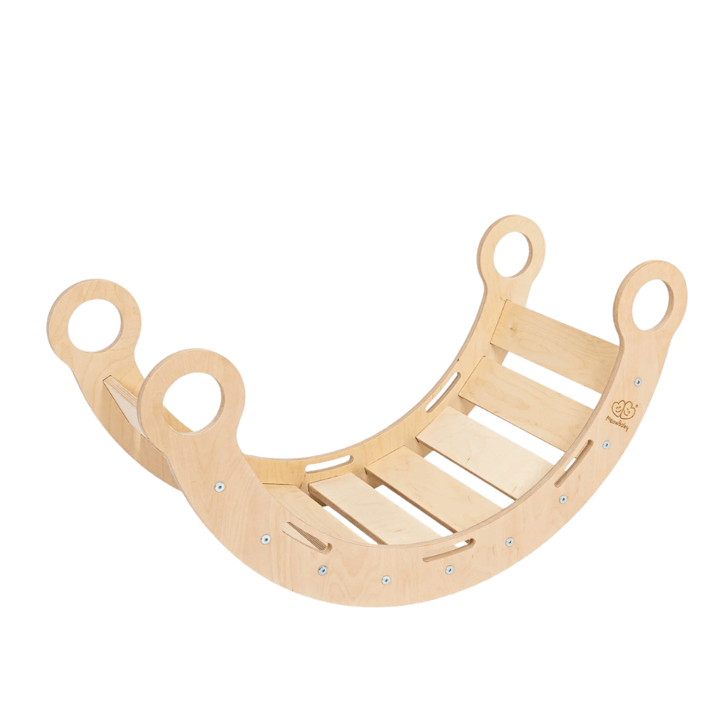 Snug Rocker for Kids - Naturel avec coussin beige en | Motricidade Tinitto – Fabrication européenne