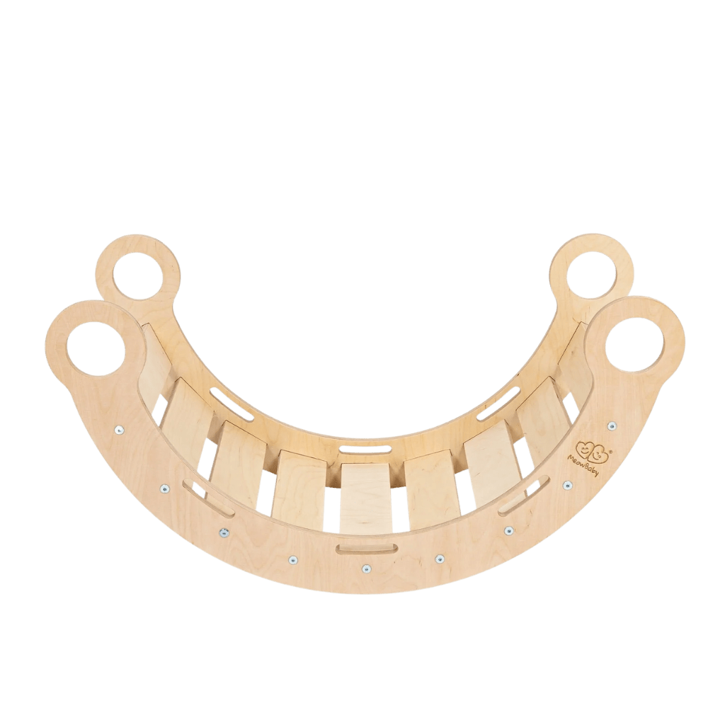 Snug Rocker for Kids - Naturel avec coussin beige en | Motricidade Tinitto – Fabrication européenne