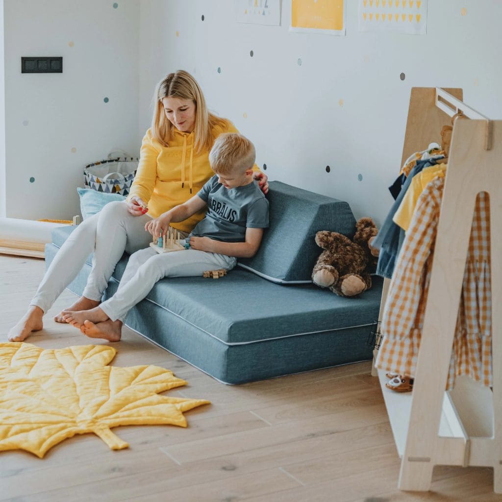 Sofa de jeu Montessori - Turquoise