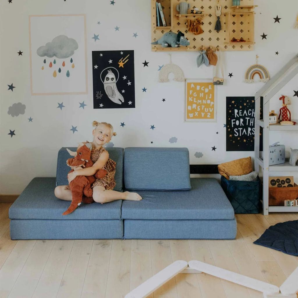 Sofa de jeu Montessori - Turquoise