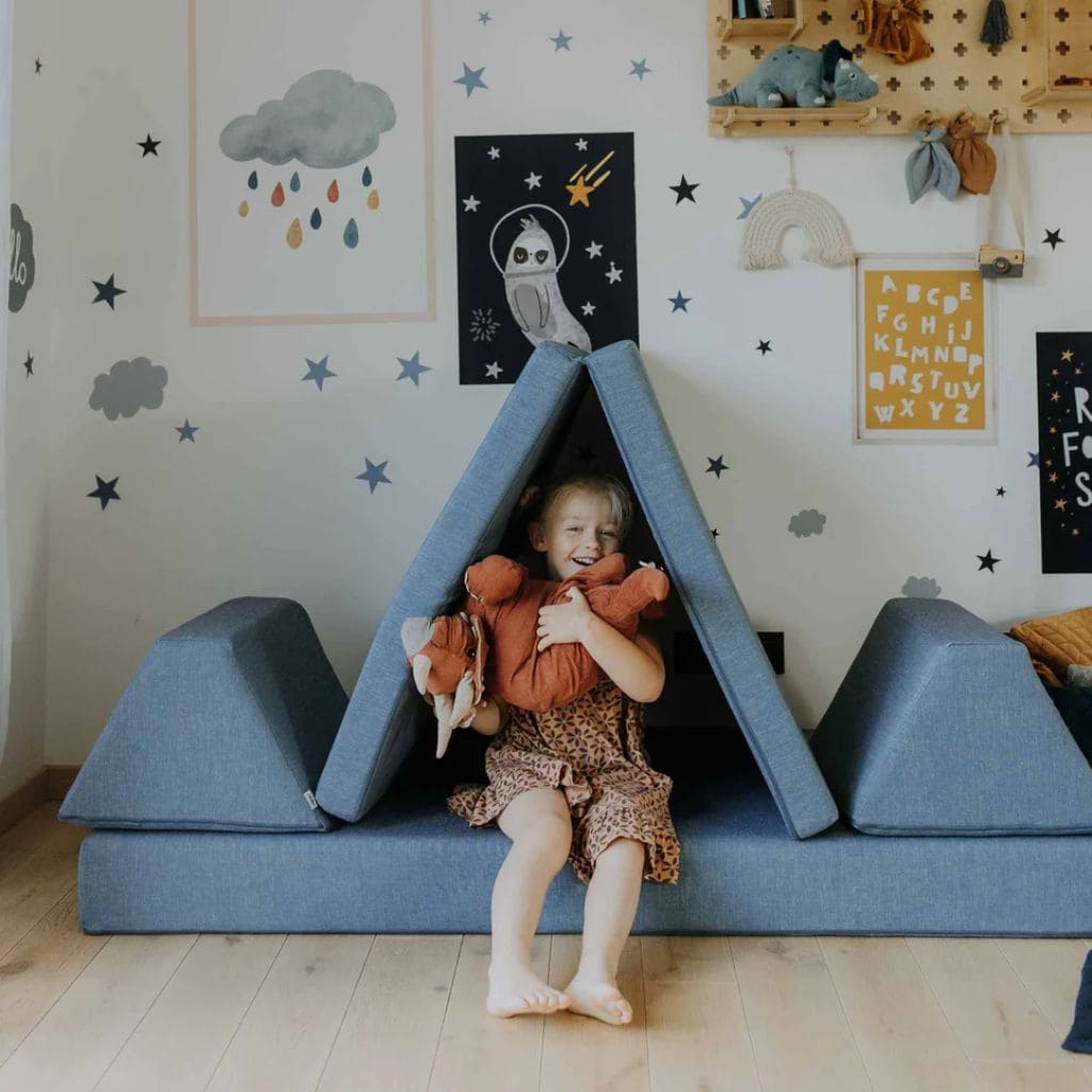 Sofa de jeu Montessori - Turquoise