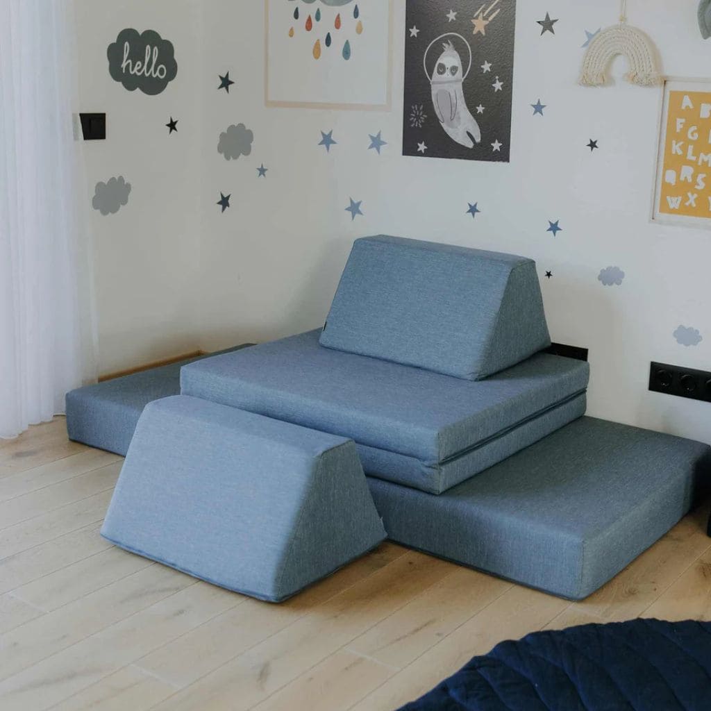 Sofa de jeu Montessori - Turquoise