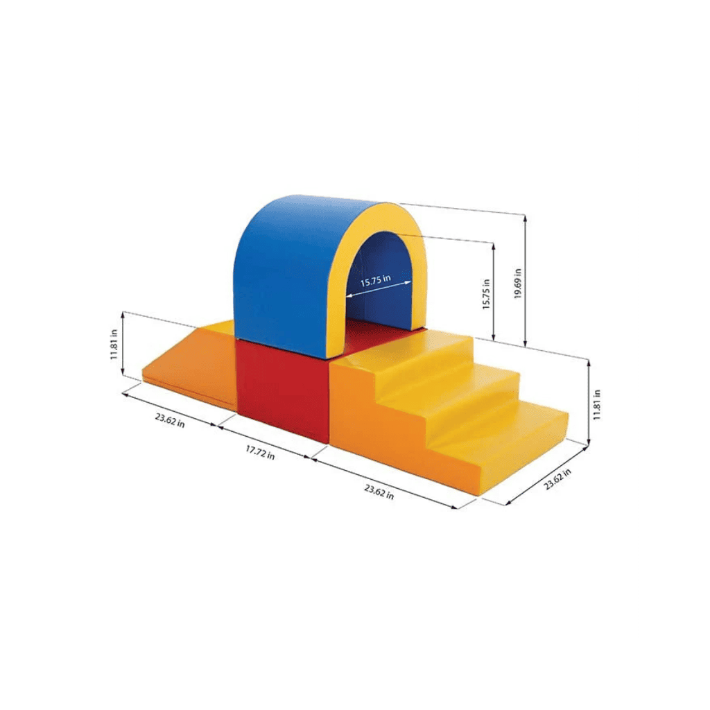 Soft Play Set Tunnel - Multicolor en | Motricidade Tinitto – Fabrication européenne