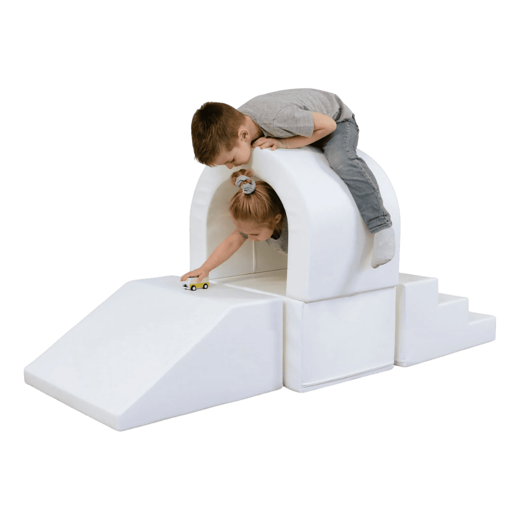 Soft Play Set Tunnel - White en | Motricidade Tinitto – Fabrication européenne