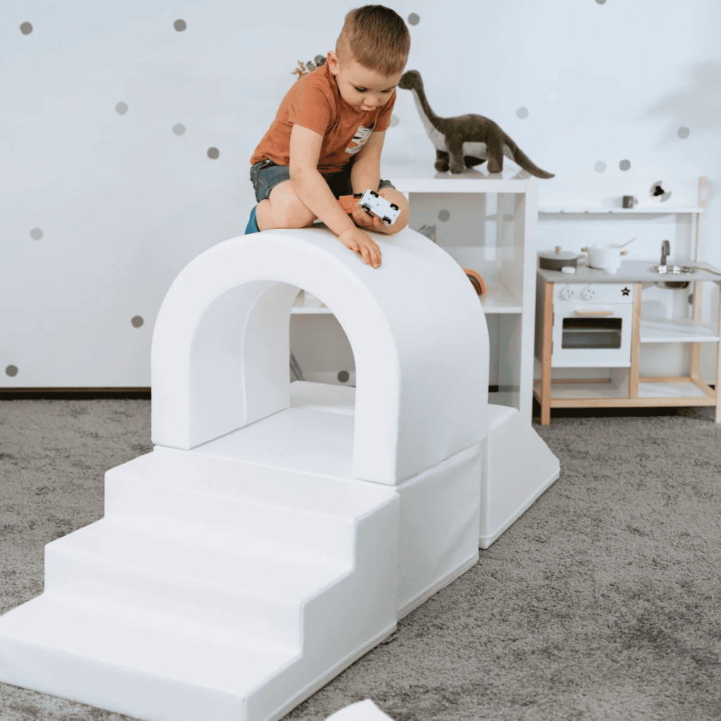 Soft Play Set Tunnel - White en | Motricidade Tinitto – Fabrication européenne