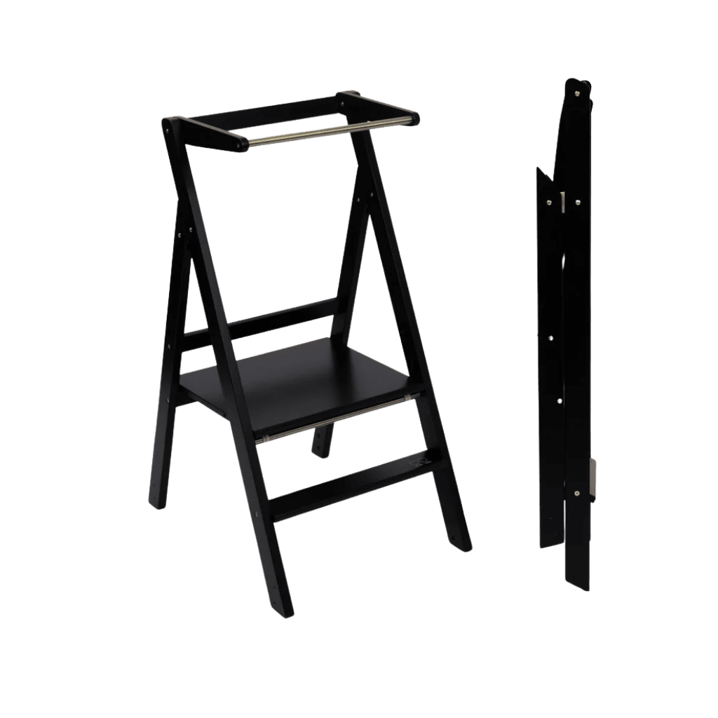 STEP'n'FOLD • Tour d´observation pliable à hauteur réglable en Black | Motricidade Tinitto – Fabrication européenne