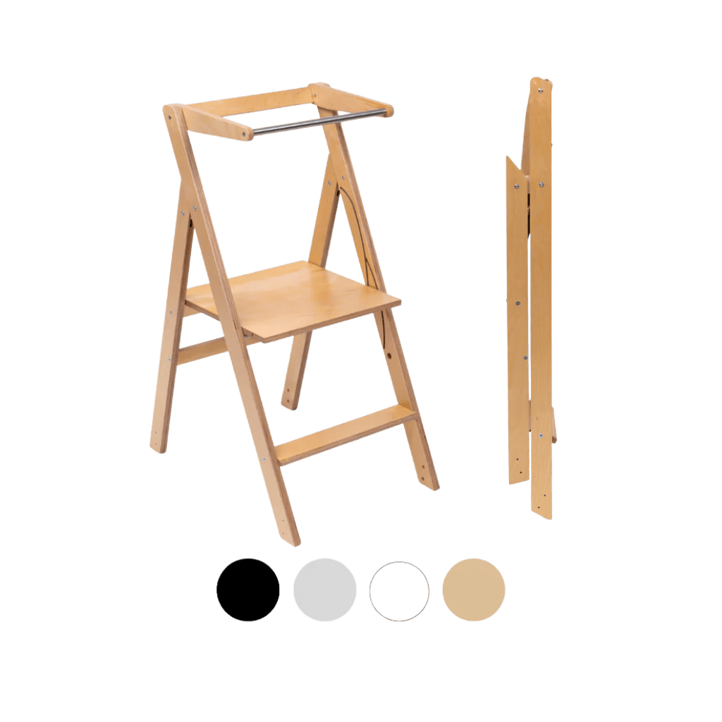 STEP'n'FOLD • Foldable observation tower with adjustable height in BurlyWood | Motricidade Tinitto – Made in Europe