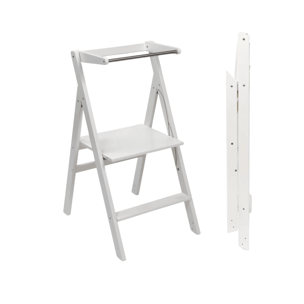 STEP'n'FOLD • Tour d´observation pliable à hauteur réglable en White | Motricidade Tinitto – Fabrication européenne