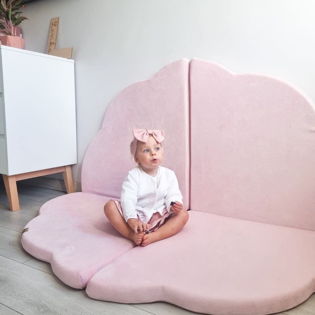 Tapete de brincar Nuage em rosa | Motricidade Tinitto – Fabricação europeia
