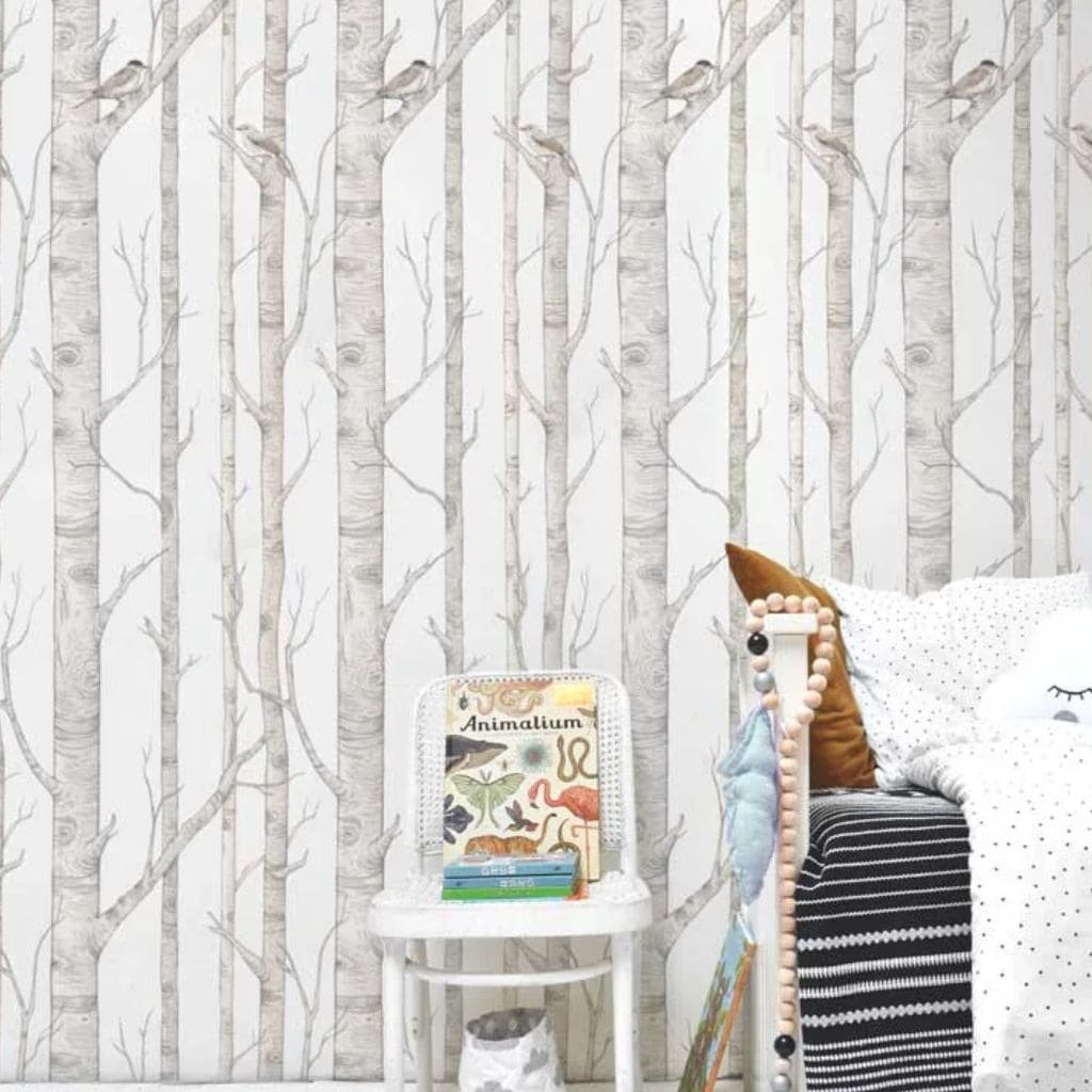 Papier Peint Forêt de Bouleaux