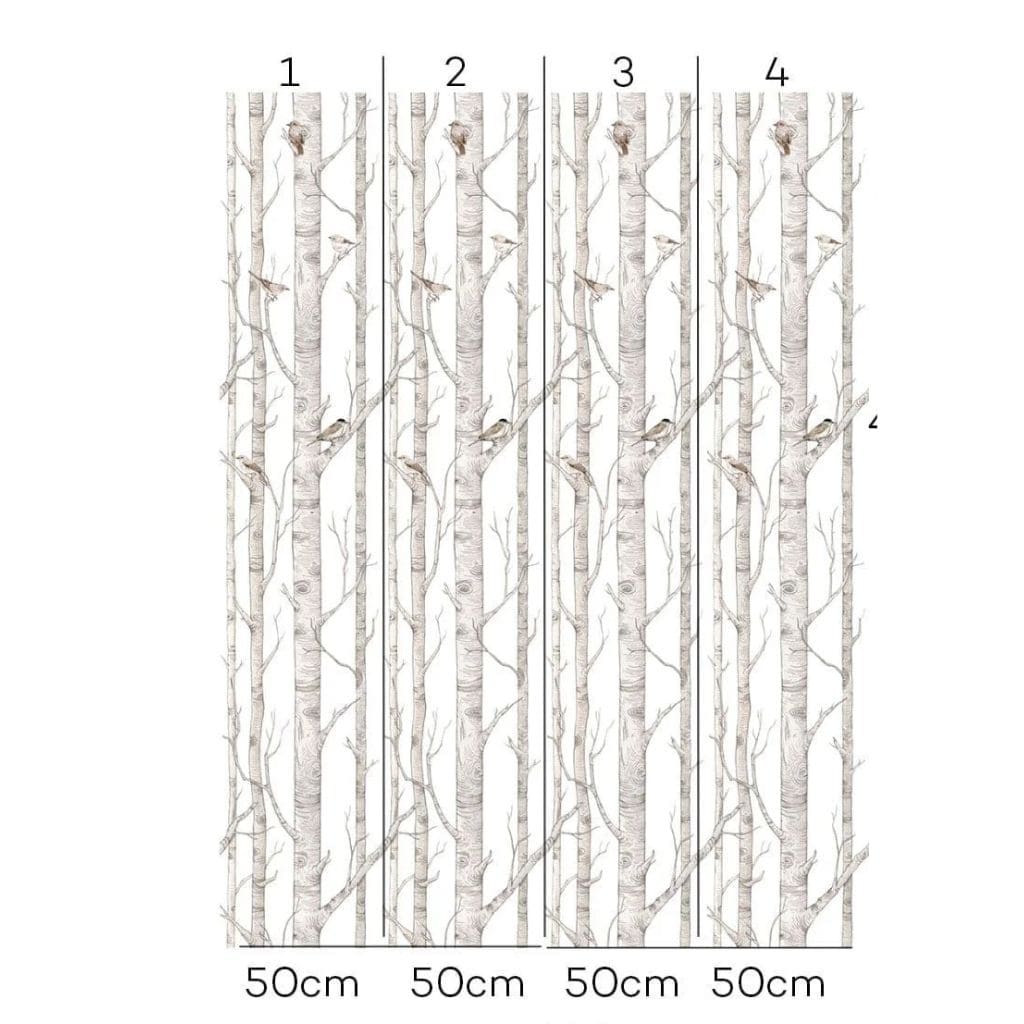 Papier Peint Forêt de Bouleaux