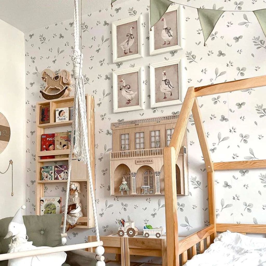 Papier Peint Feuilles Minimini – Douceur Naturelle