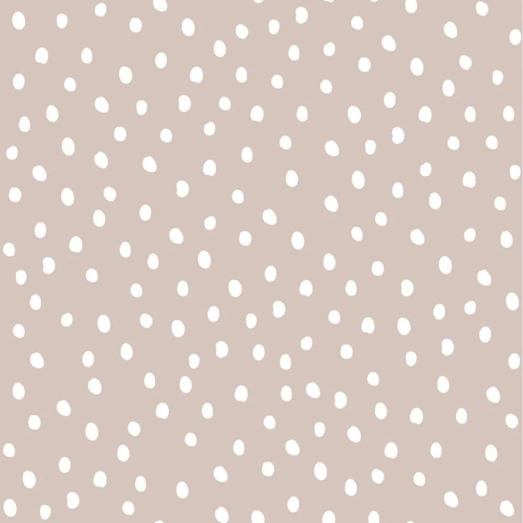 Papier Peint Pois Modernes – Rose et Blanc