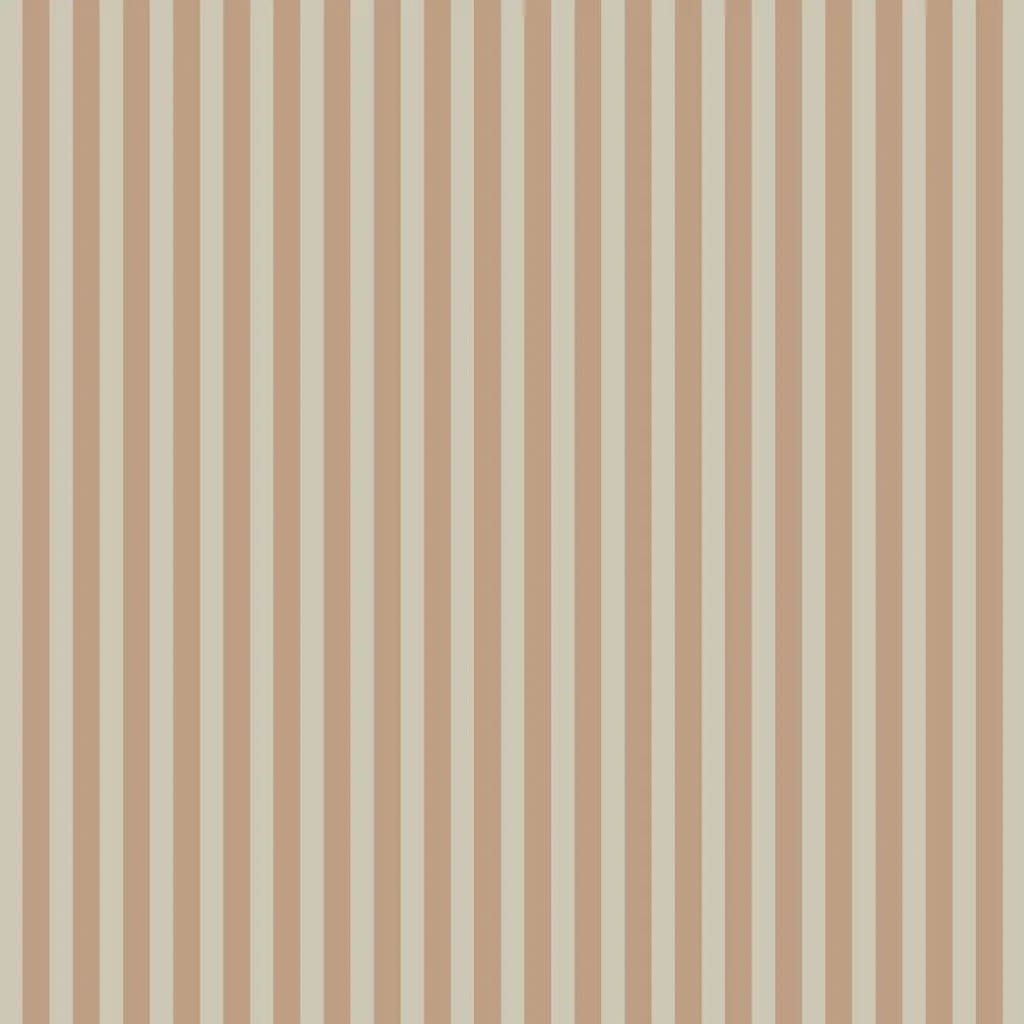 Papier Peint Vintage Rayé – Beige et Marron Doux