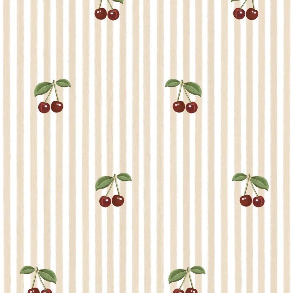 Papier Peint Cerises Minimalistes