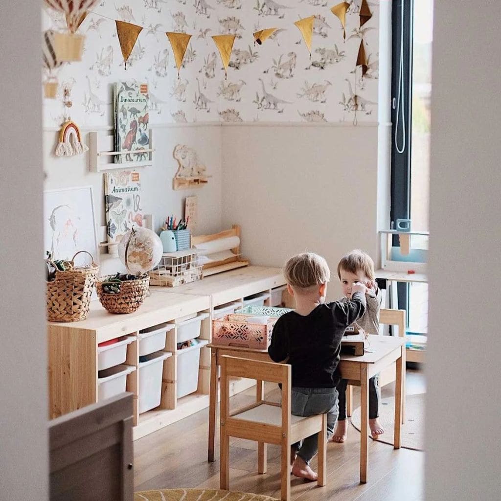 Papier Peint Dinosaures Joyeux