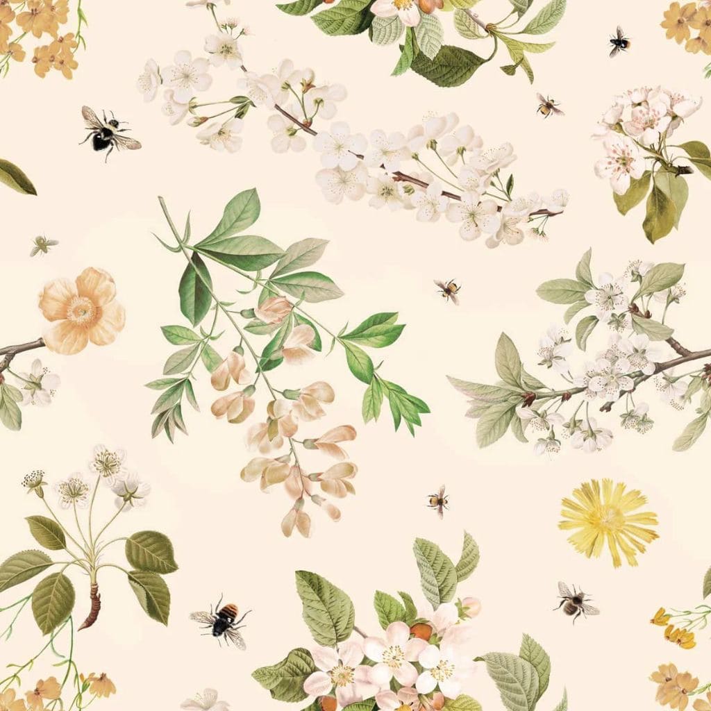 Papier Peint Abeille Enchantée