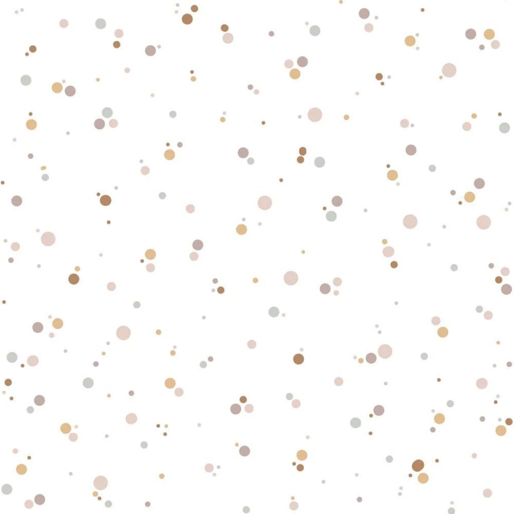 Papier Peint Pois Tendres – Cannelle & Rose Poudré