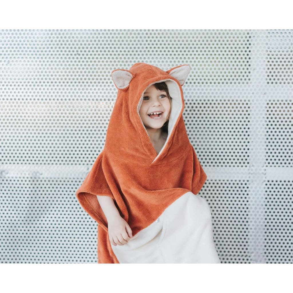 Poncho de Bain Enfant Orange - Surfbunny