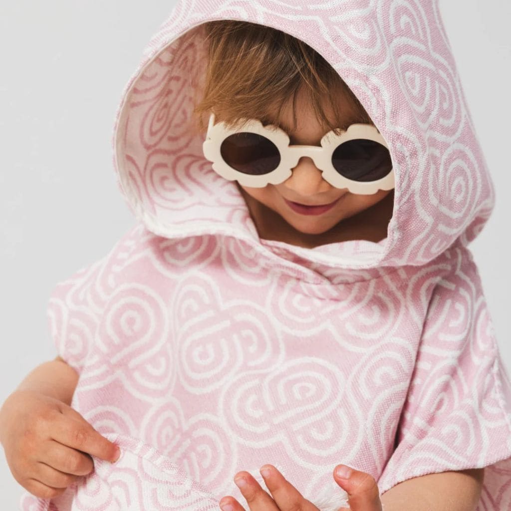 Poncho de Bain Enfant Rose