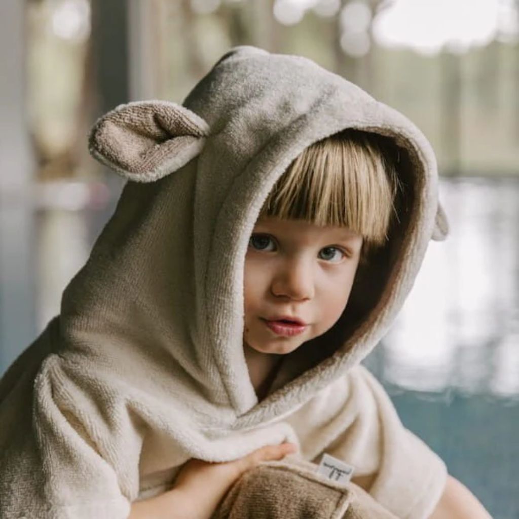 Poncho de Bain Enfant Beige - Surfbunny