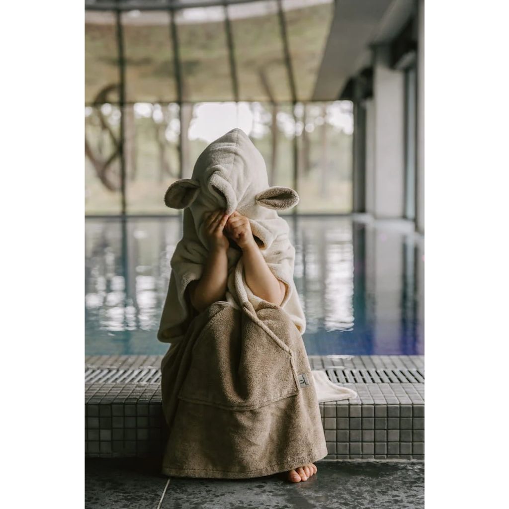 Poncho de Bain Enfant Beige - Surfbunny