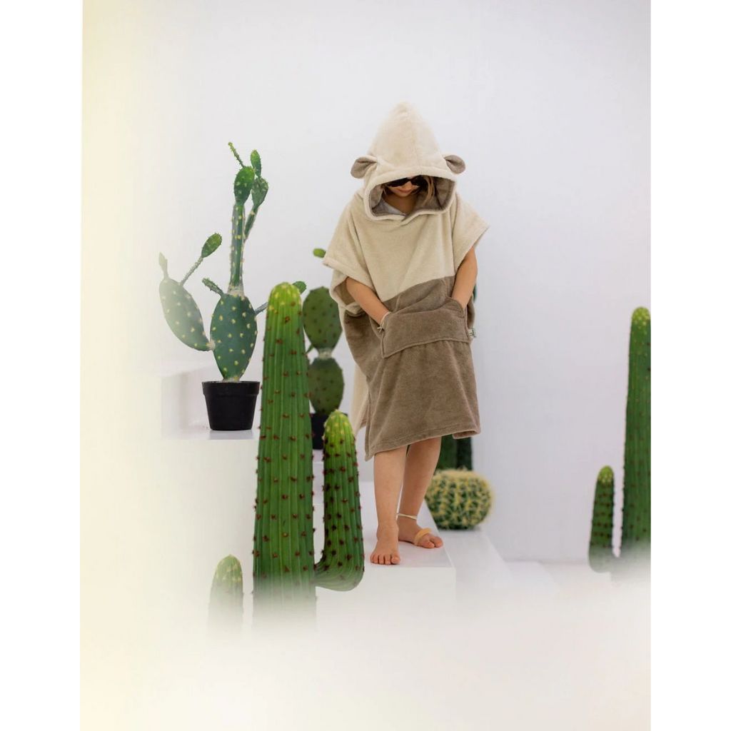 Poncho de Bain Enfant Beige - Surfbunny