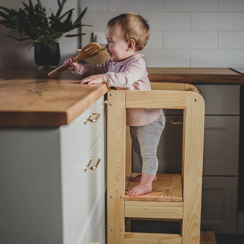 Tour d'Observation Montessori en Bois Naturel
