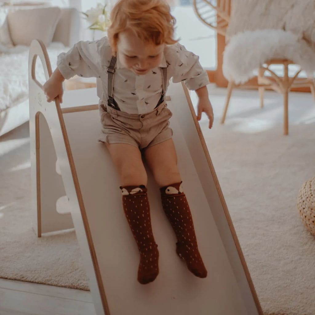 Toboggan Scandinave en Bois pour Enfants
