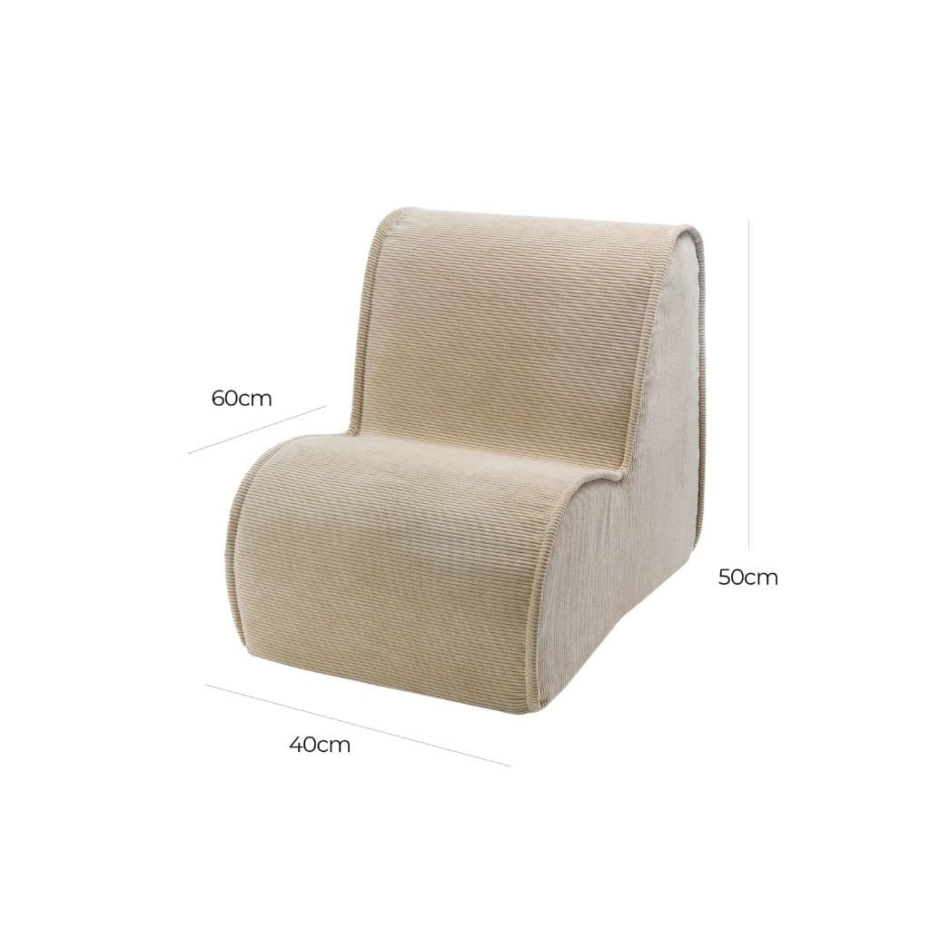 Fauteuil Bébé MeowBaby® – Velours Doux - Sand