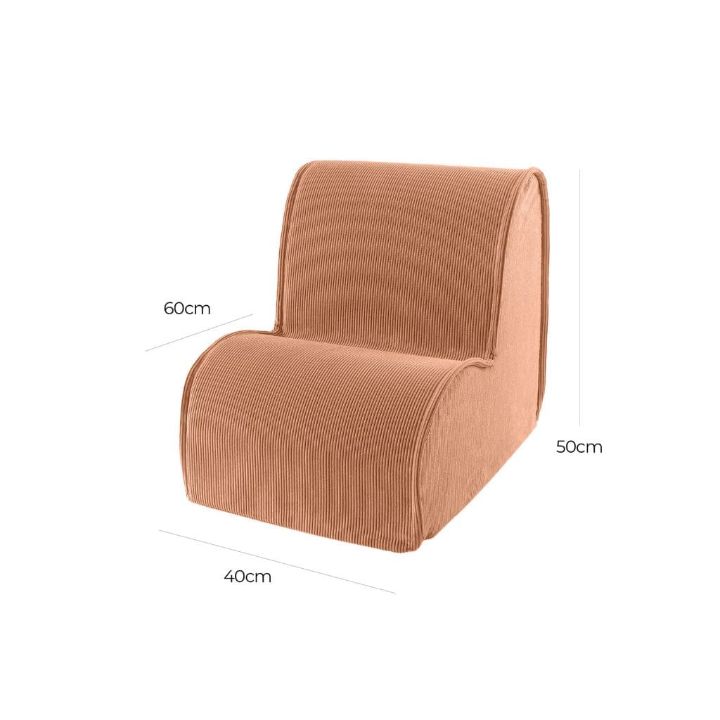 Fauteuil Bébé MeowBaby® – Velours Doux - Brick