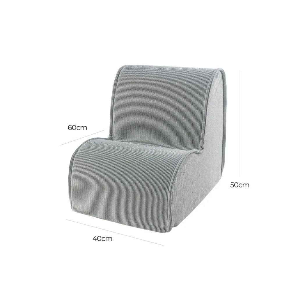 Fauteuil Bébé MeowBaby® – Velours Doux - Gris