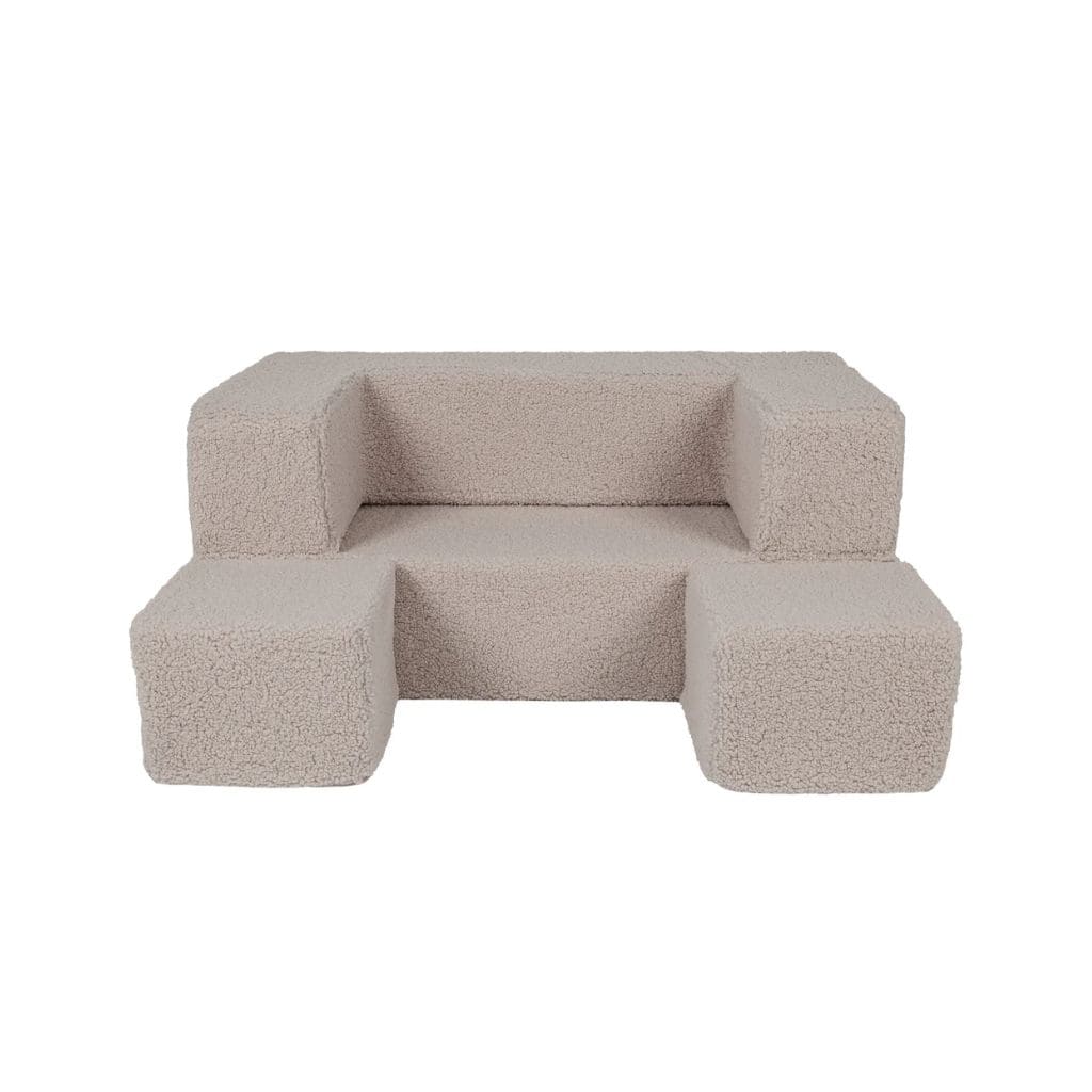 Canapé Cube en Velours MeowBaby® -Gris