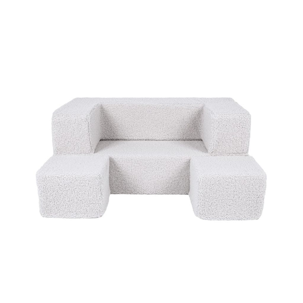 Canapé Cube Ours MeowBaby® - Blanc