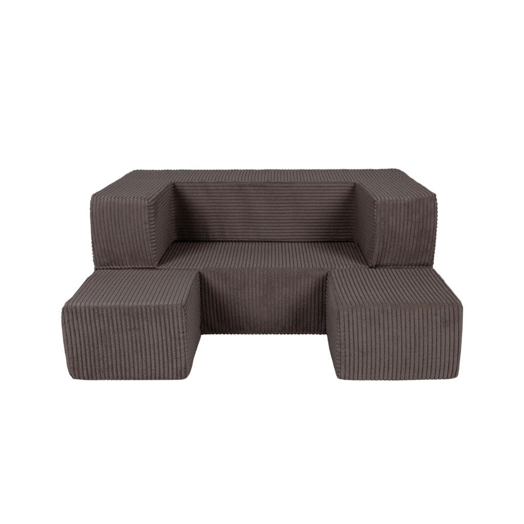 Canapé Cube en Velours MeowBaby® - Brown