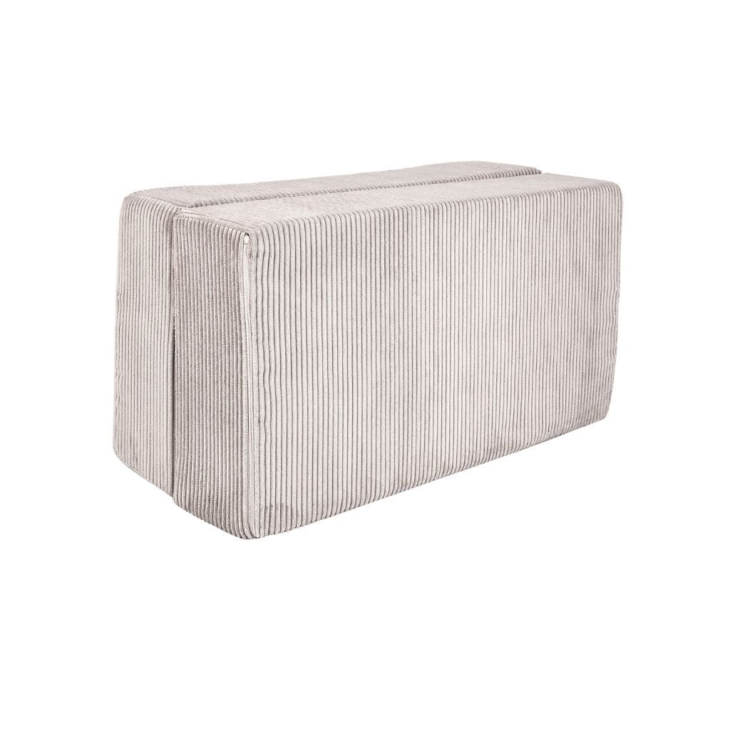 Canapé Cube en Velours MeowBaby® - Ecru