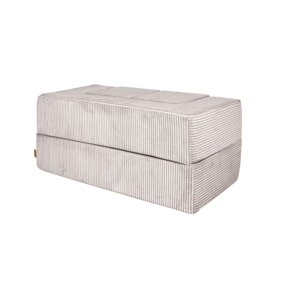 Canapé Cube en Velours MeowBaby® - Ecru