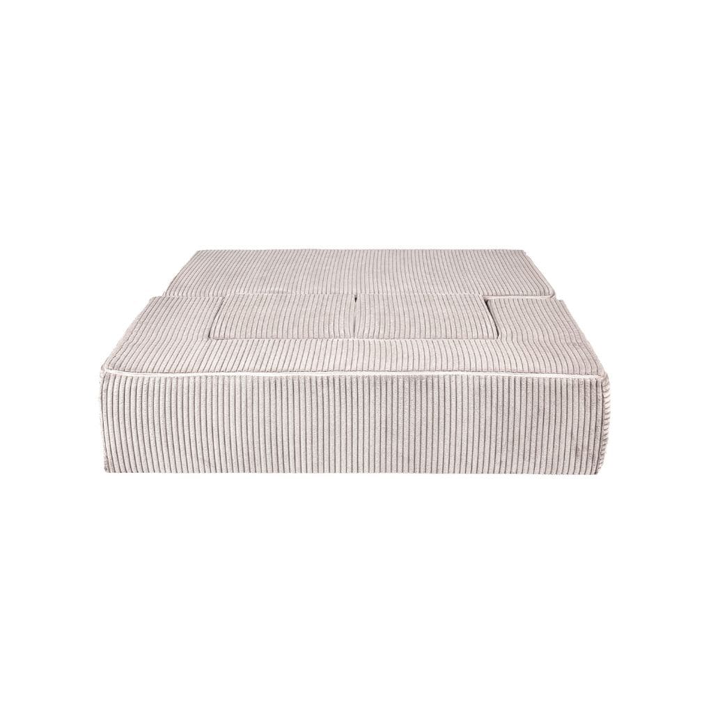 Canapé Cube en Velours MeowBaby® - Ecru