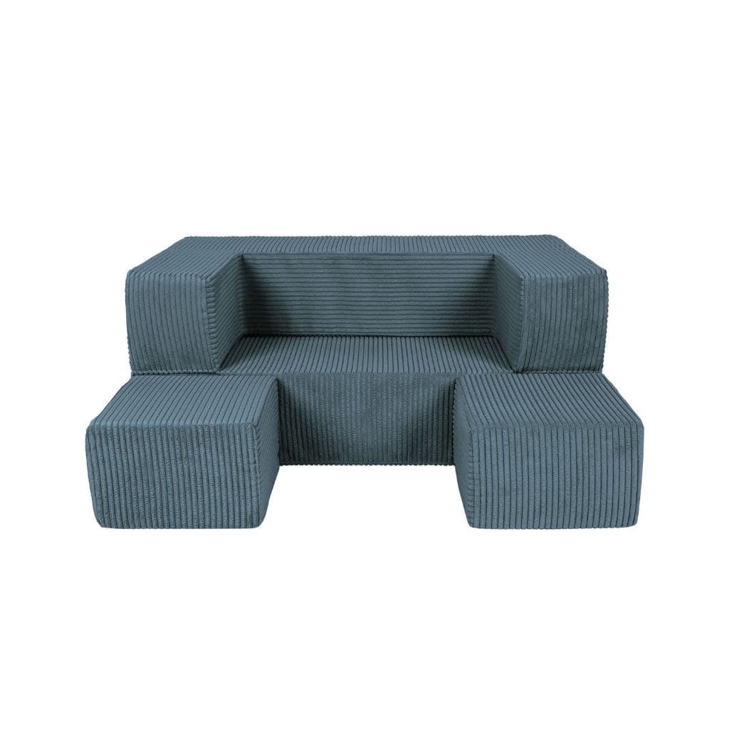 Canapé Cube en Velours MeowBaby®  - Turquoise