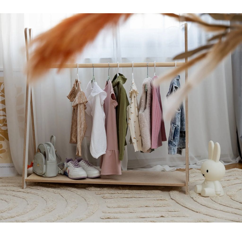 Porte-Vêtements Tipi Enfant en Blanc XL