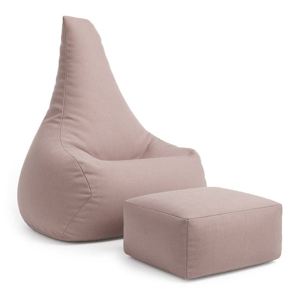 Tearo : Pouf & Repose-Pieds pour Enfants - Rose