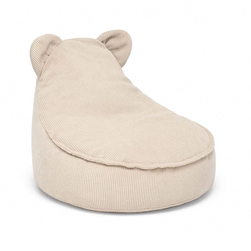 Pouf Teddy Slimcord MeowBaby®  - Beige