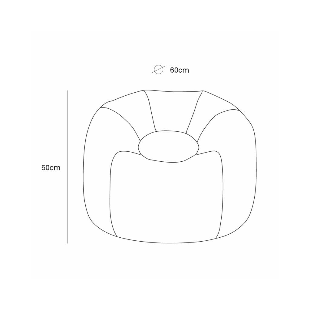 Pouf Enfant Floreo – Design Doux et Ergonomique - Fog Gray