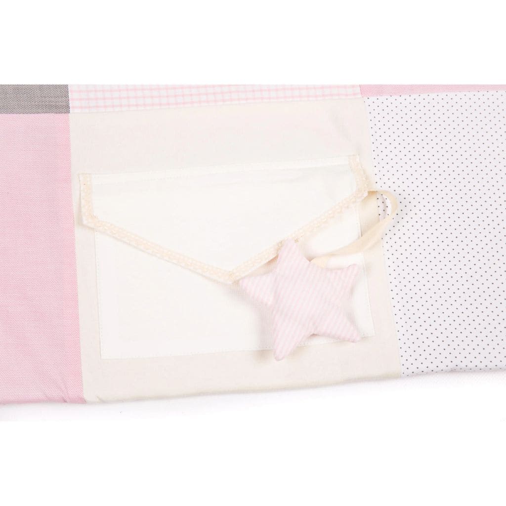 Tapis d’activités bébé en coton bio – Confort & Jeu, 100x100 cm - Rose