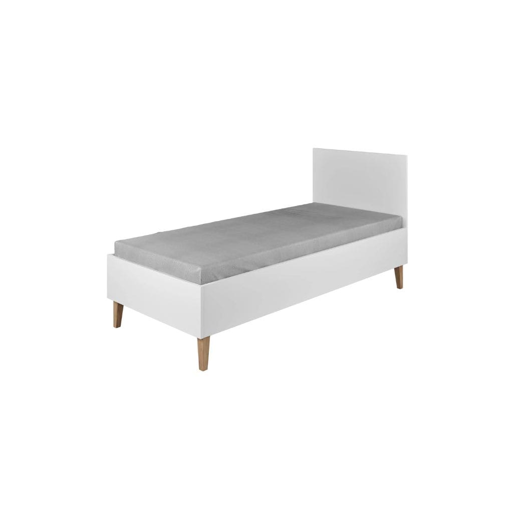 Lit Enfant Kubi – Design Épuré et Sécurité - Blanc