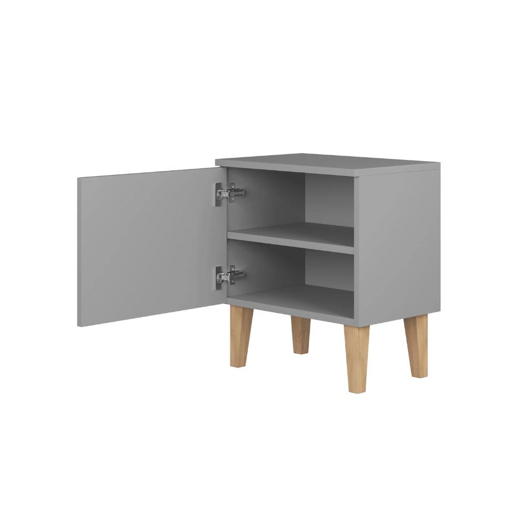 Kubi – Table de Chevet Enfant - Gris