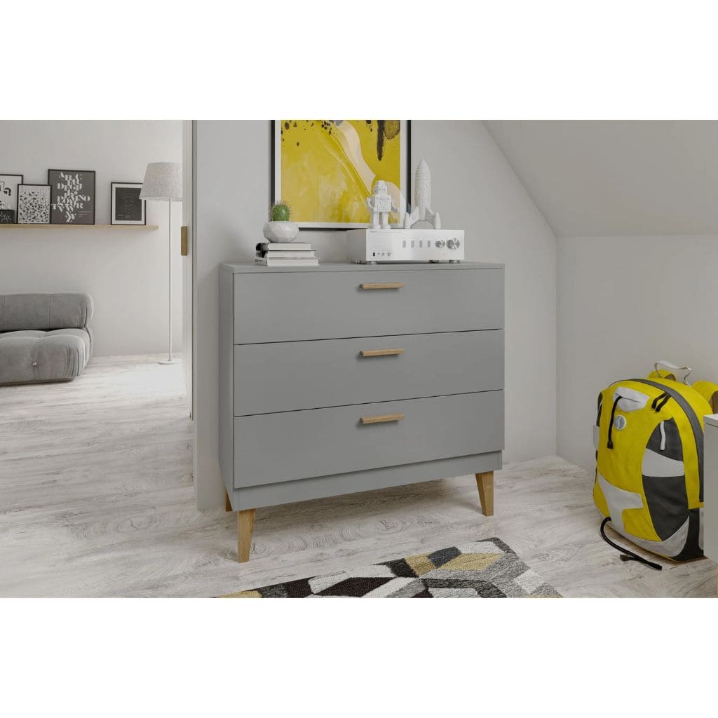 Commode Design Kubi pour Enfant - Gris