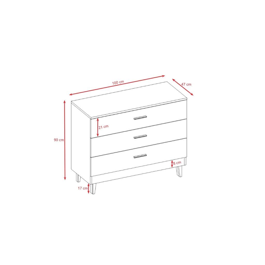 Commode Design Kubi pour Enfant  - Cashmere
